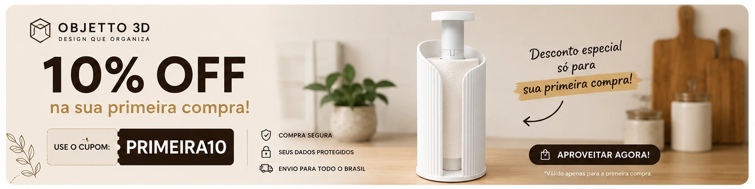 10% OFF na primeira compra. Use o cupom PRIMEIRA10.